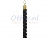 Afzetkoord Securit 150cm zwart met goudkleurige knop