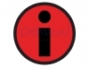 Magneet TNP info 5cm rood
