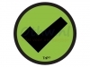 Magneet TNP check 3cm lichtgroen