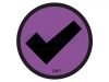 Magneet TNP check 3cm paars