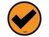 Magneet TNP check 5cm oranje