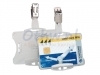Veiligheidspashouder Durable 8118 open met clip 54x85mm