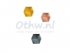 Glasbordmagneet Sigel Artvernum 11x11x11mm assorti metalic