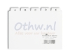 TABKAARTEN PLASTIC A6 A/Z WIT