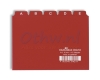 TABKAARTEN PLASTIC A6 A/Z ROOD