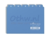 TABKAARTEN PLASTIC A6 A/Z BLAUW