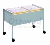 Economy Hangmappenwagen 100 DUO Zilver
